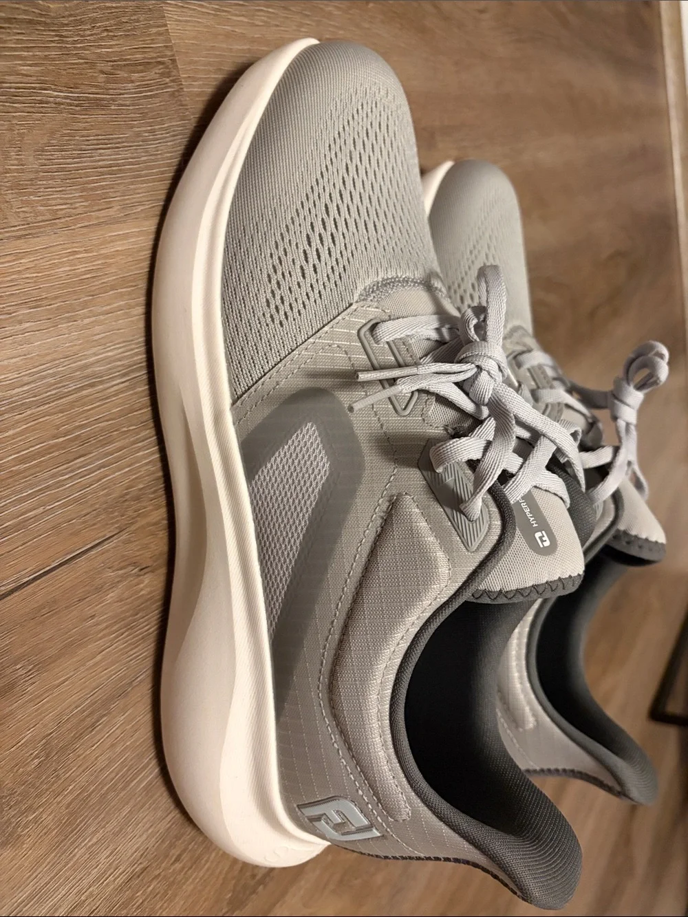 FootJoy Men's Light Gray Knit Athletic Sneakers